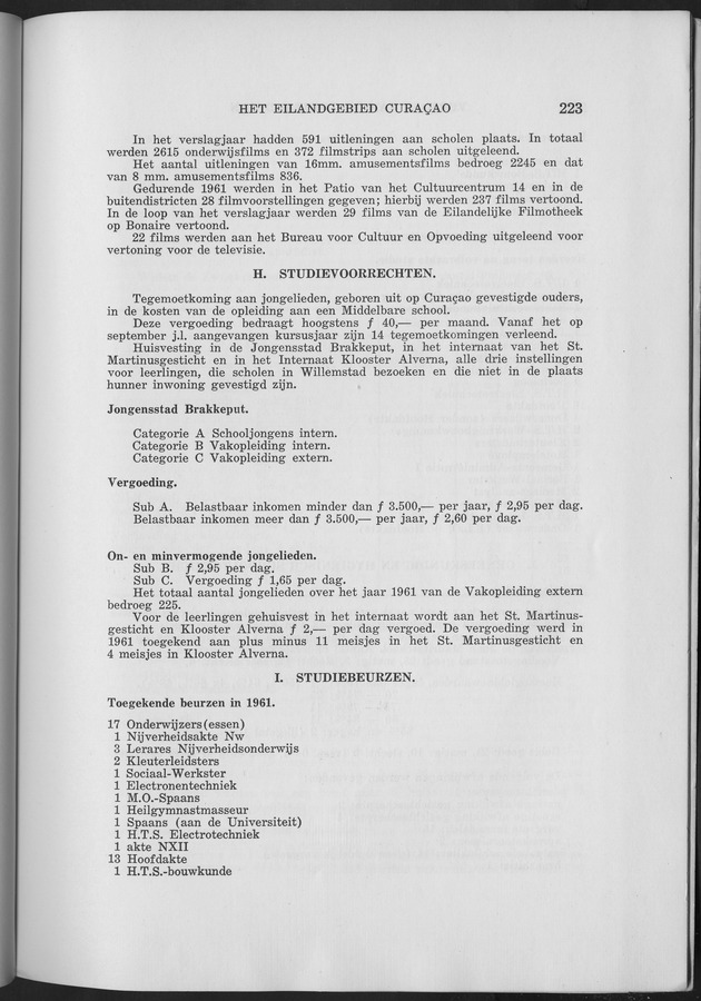 Verslag van de toestand van het eilandgebied Curacao 1961 - Page 225