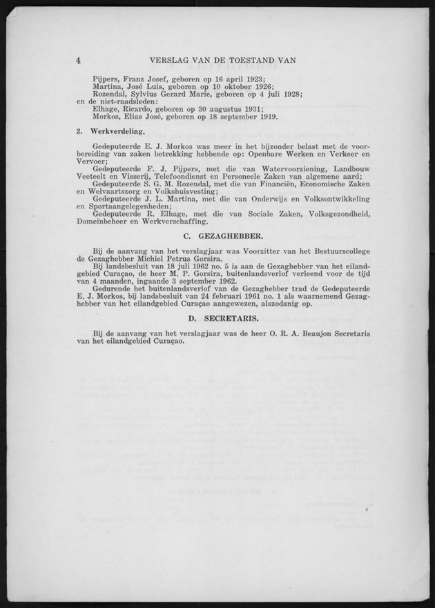 Verslag van de toestand van het eilandgebied Curacao 1962 - Page 4