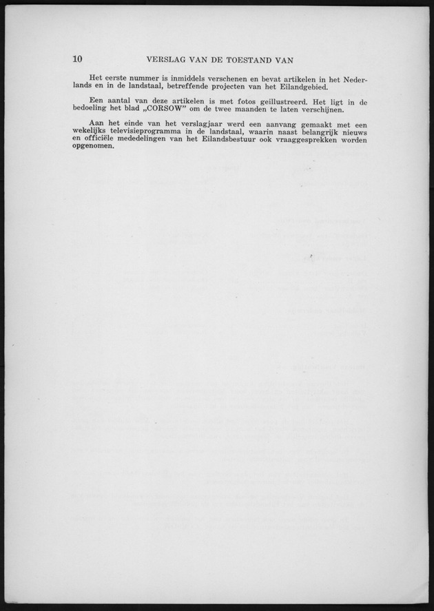 Verslag van de toestand van het eilandgebied Curacao 1962 - Page 10