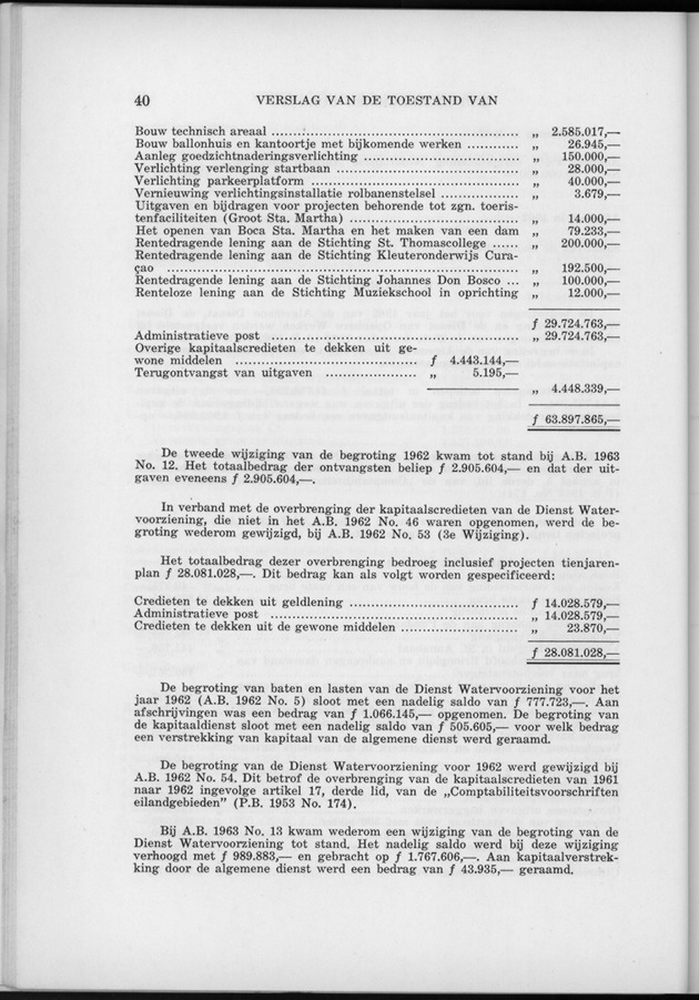 Verslag van de toestand van het eilandgebied Curacao 1962 - Page 40