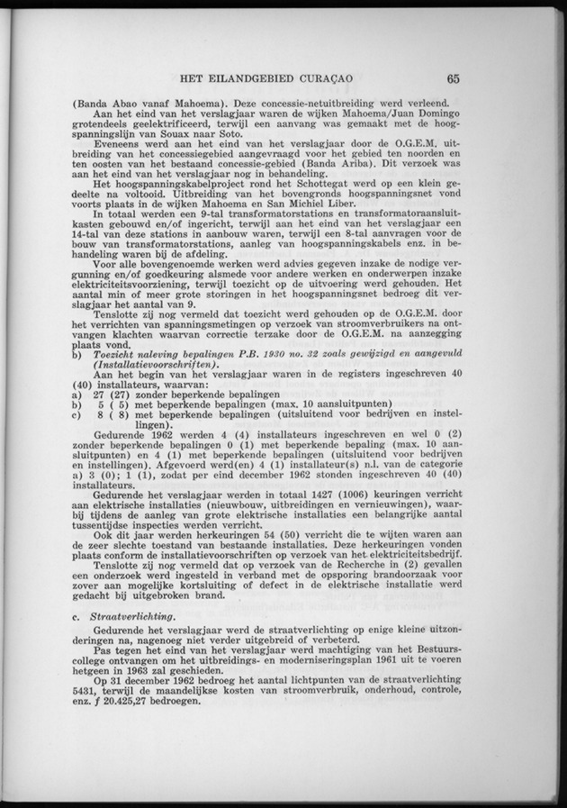 Verslag van de toestand van het eilandgebied Curacao 1962 - Page 65