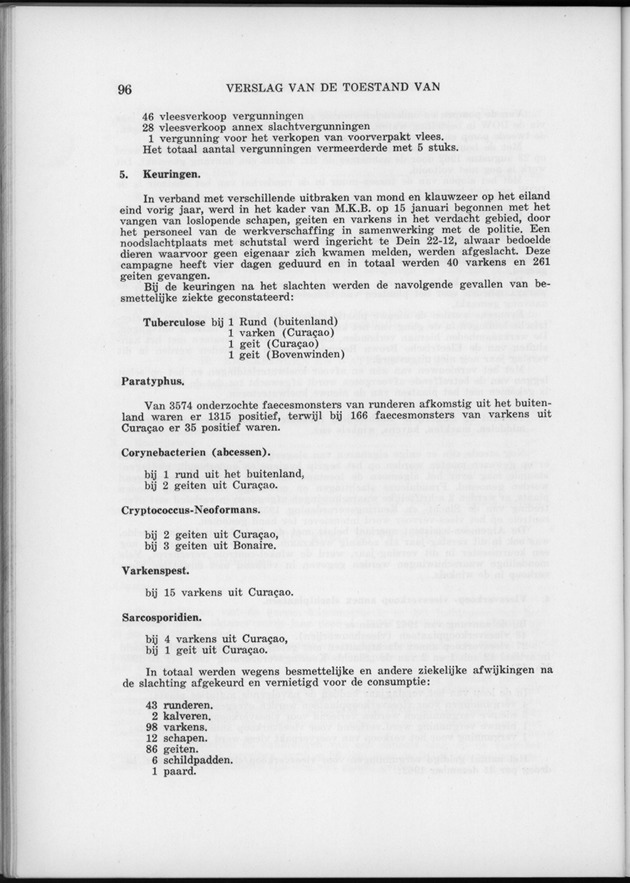 Verslag van de toestand van het eilandgebied Curacao 1962 - Page 96