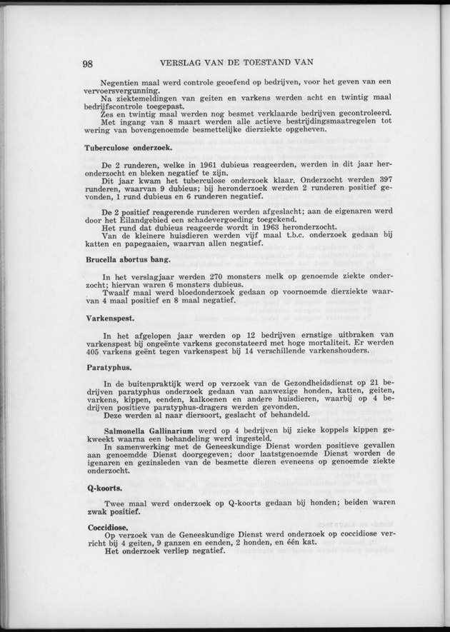 Verslag van de toestand van het eilandgebied Curacao 1962 - Page 98
