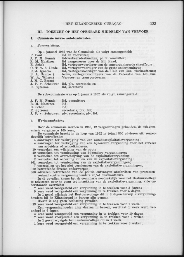 Verslag van de toestand van het eilandgebied Curacao 1962 - Page 123