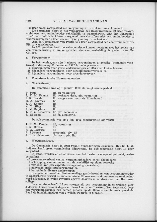 Verslag van de toestand van het eilandgebied Curacao 1962 - Page 124