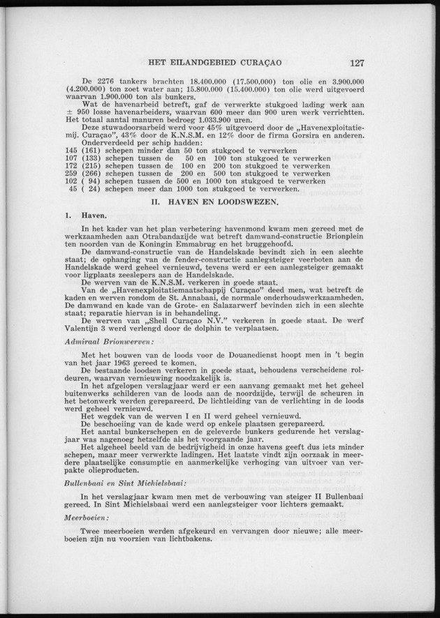 Verslag van de toestand van het eilandgebied Curacao 1962 - Page 127