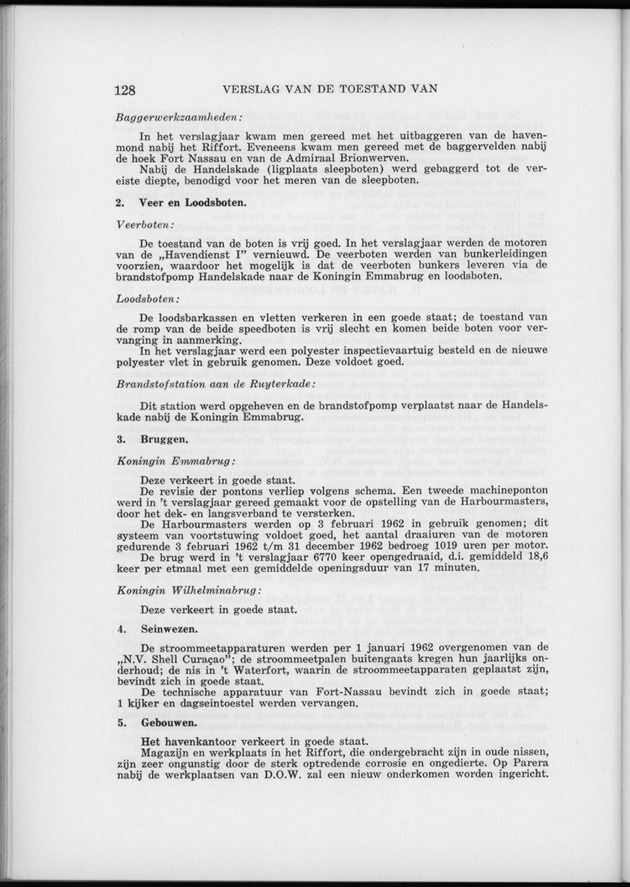Verslag van de toestand van het eilandgebied Curacao 1962 - Page 128