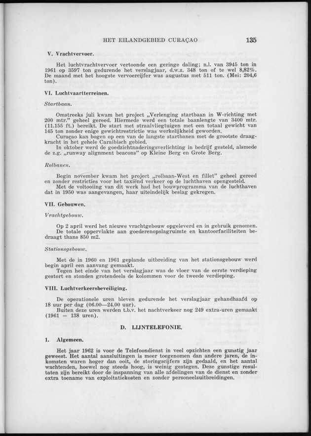 Verslag van de toestand van het eilandgebied Curacao 1962 - Page 135