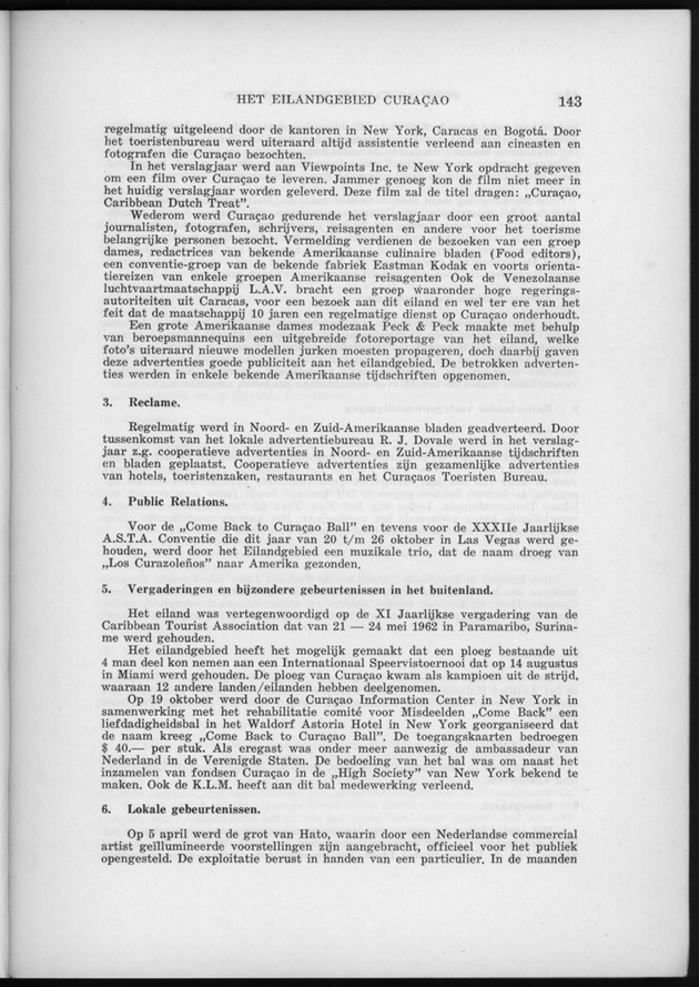 Verslag van de toestand van het eilandgebied Curacao 1962 - Page 143
