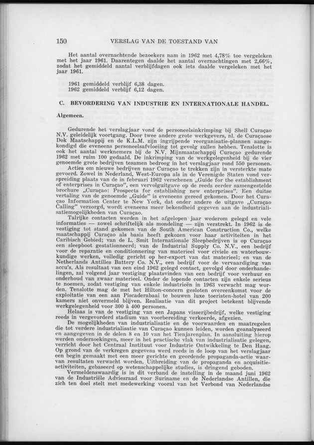 Verslag van de toestand van het eilandgebied Curacao 1962 - Page 150