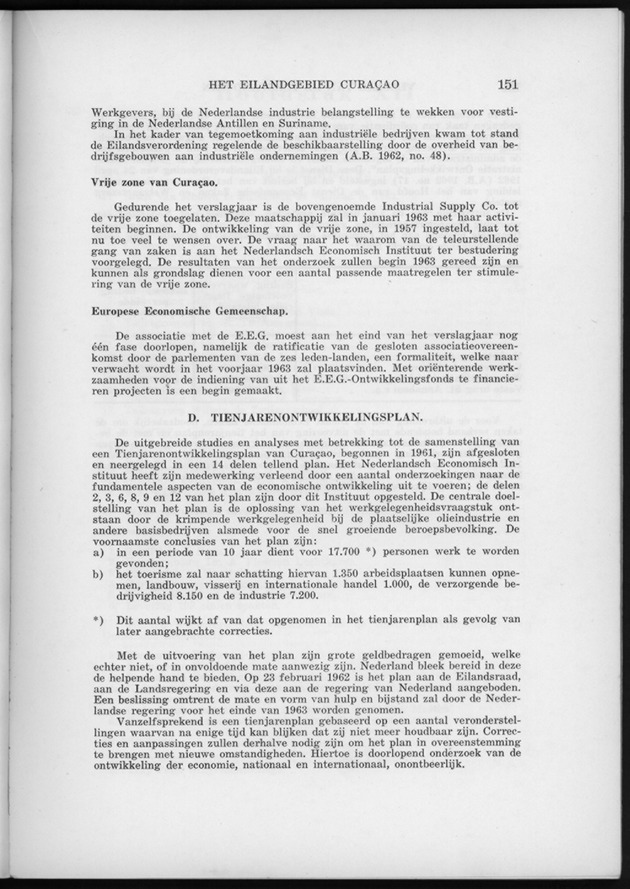 Verslag van de toestand van het eilandgebied Curacao 1962 - Page 151