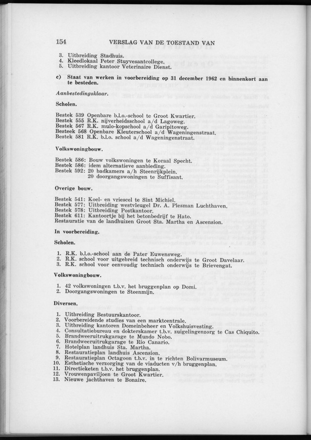 Verslag van de toestand van het eilandgebied Curacao 1962 - Page 154
