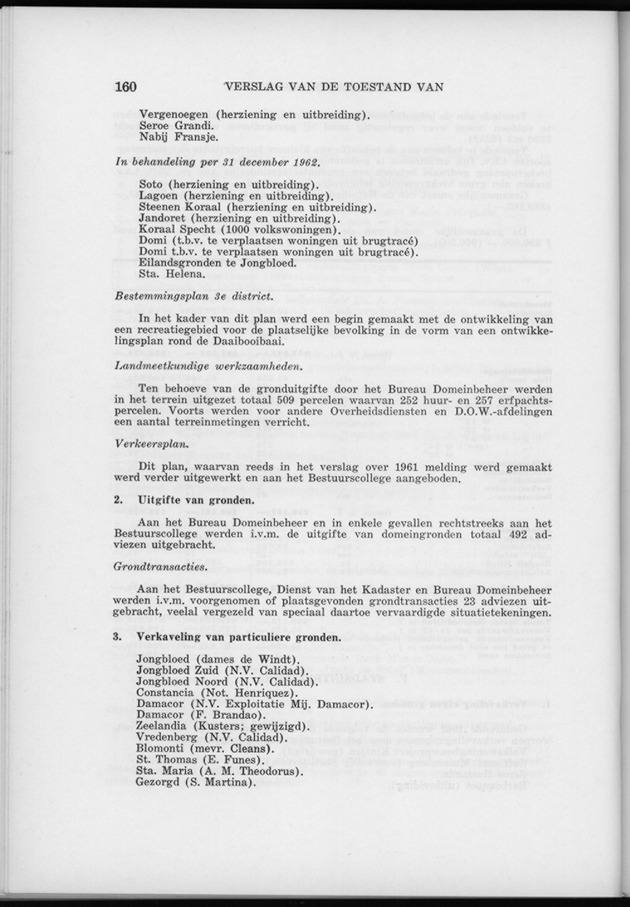 Verslag van de toestand van het eilandgebied Curacao 1962 - Page 160
