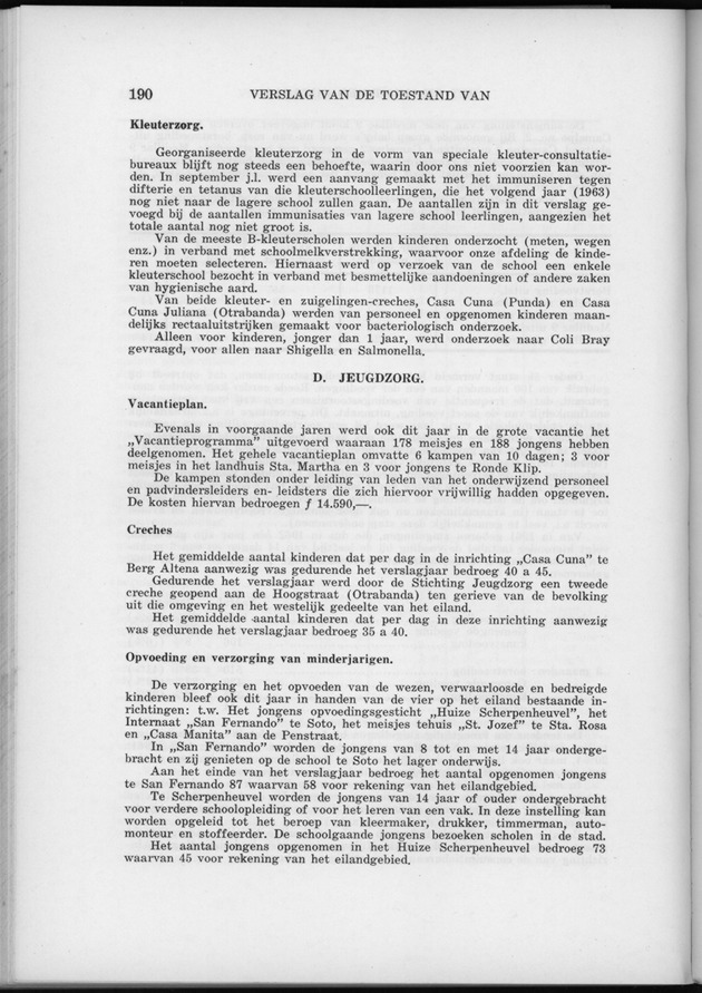 Verslag van de toestand van het eilandgebied Curacao 1962 - Page 190