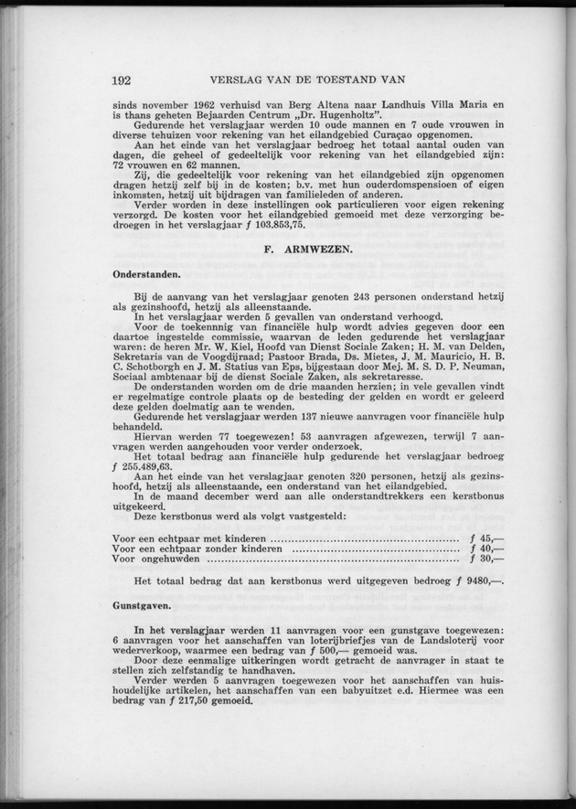 Verslag van de toestand van het eilandgebied Curacao 1962 - Page 192