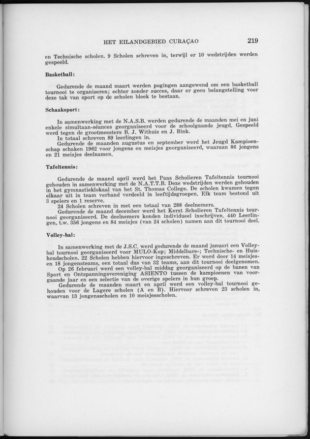 Verslag van de toestand van het eilandgebied Curacao 1962 - Page 219