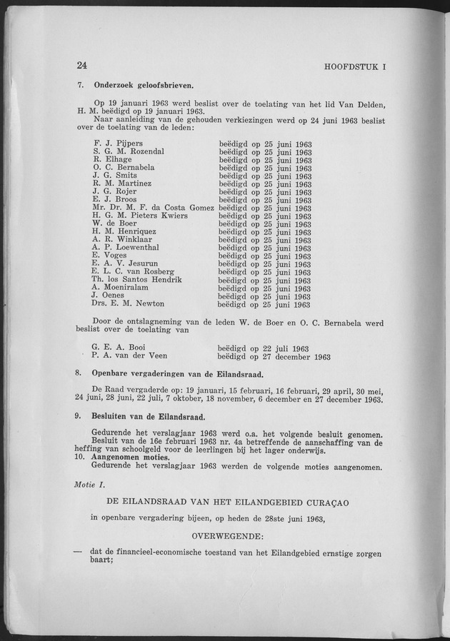 Verslag van de toestand van het eilandgebied Curacao 1963 - Page 24
