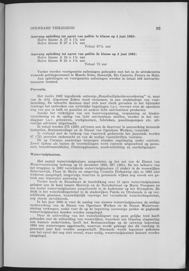 Verslag van de toestand van het eilandgebied Curacao 1963 - Page 93