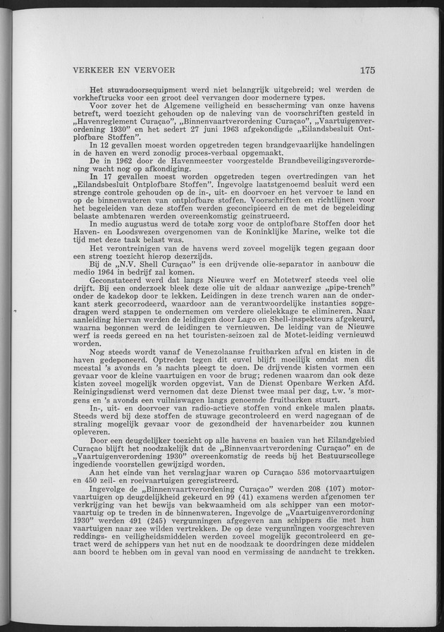 Verslag van de toestand van het eilandgebied Curacao 1963 - Page 175