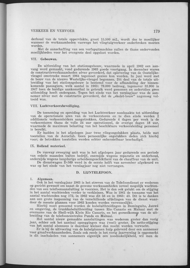 Verslag van de toestand van het eilandgebied Curacao 1963 - Page 179