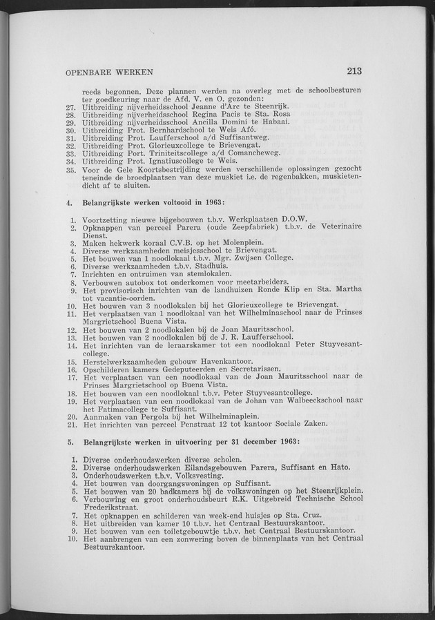 Verslag van de toestand van het eilandgebied Curacao 1963 - Page 213