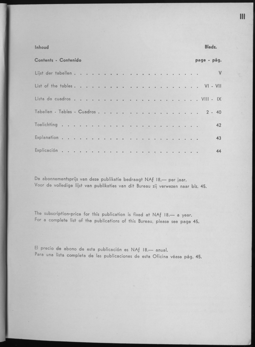 10e Jaargang No.2 - Augustus 1962 - Page III