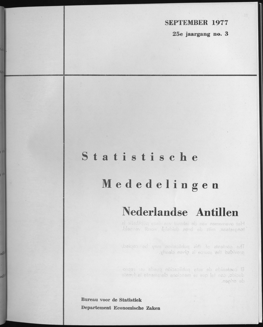 25e Jaargang No.3 - September 1977 - Front Cover