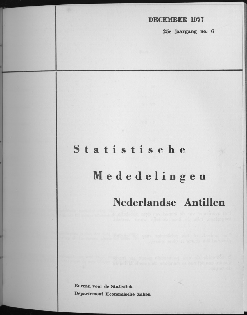 25e Jaargang No.6 - December 1977 - Front Cover