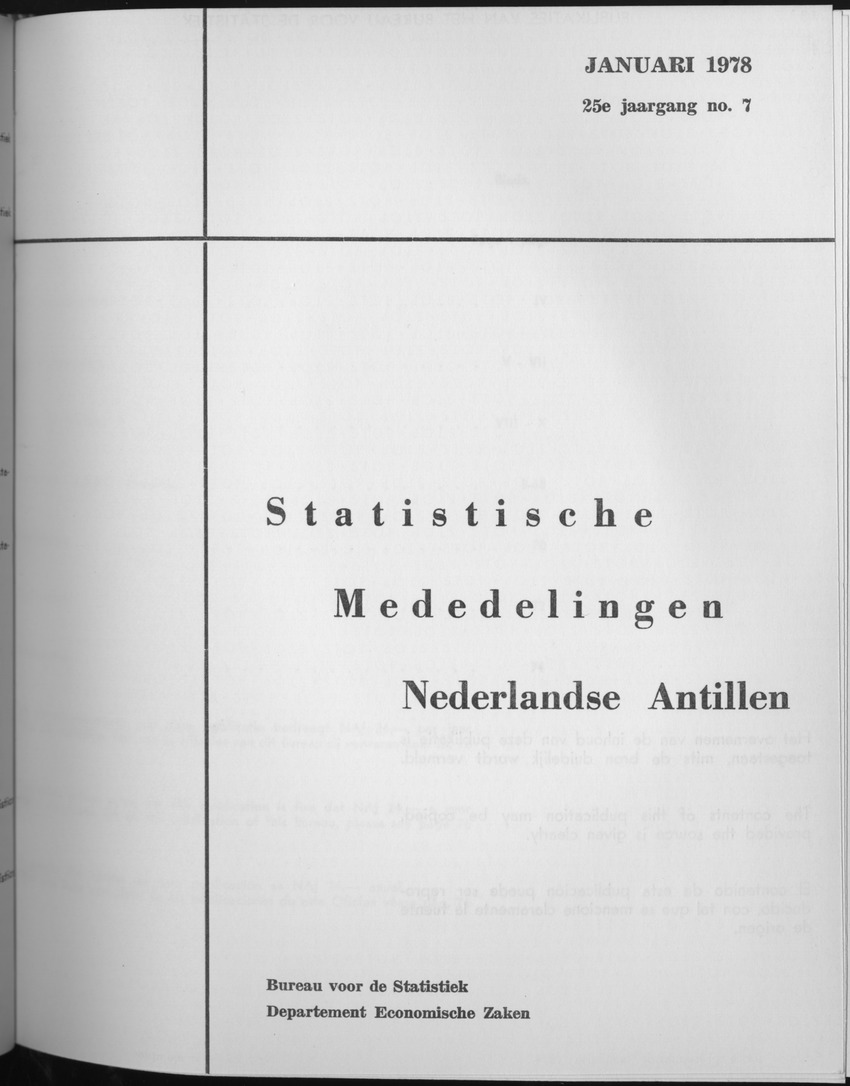 25e Jaargang No.7 - Januari 1978 - Front Cover