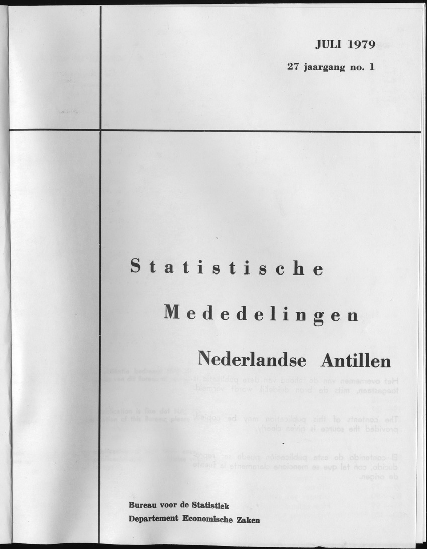 27 Jaargang No.1 - Juli 1979 - Front Cover