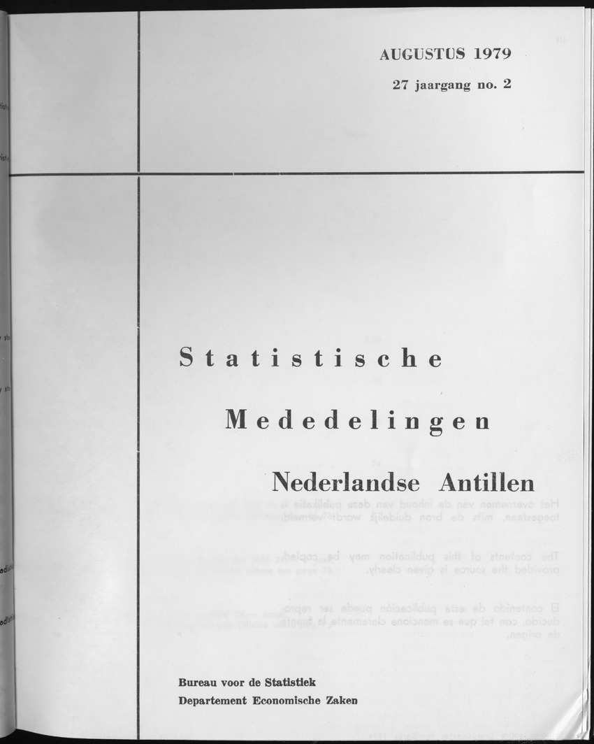 27 Jaargang No.2 - Augustus 1979 - Front Cover