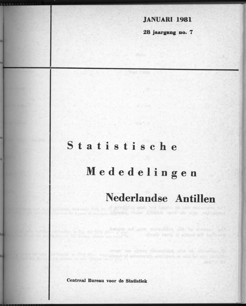 28 Jaargang No.7 - Januari 1981 - Front Cover