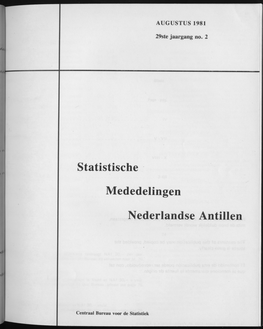 29ste Jaargang No.2 - Augustus 1981 - Front Cover
