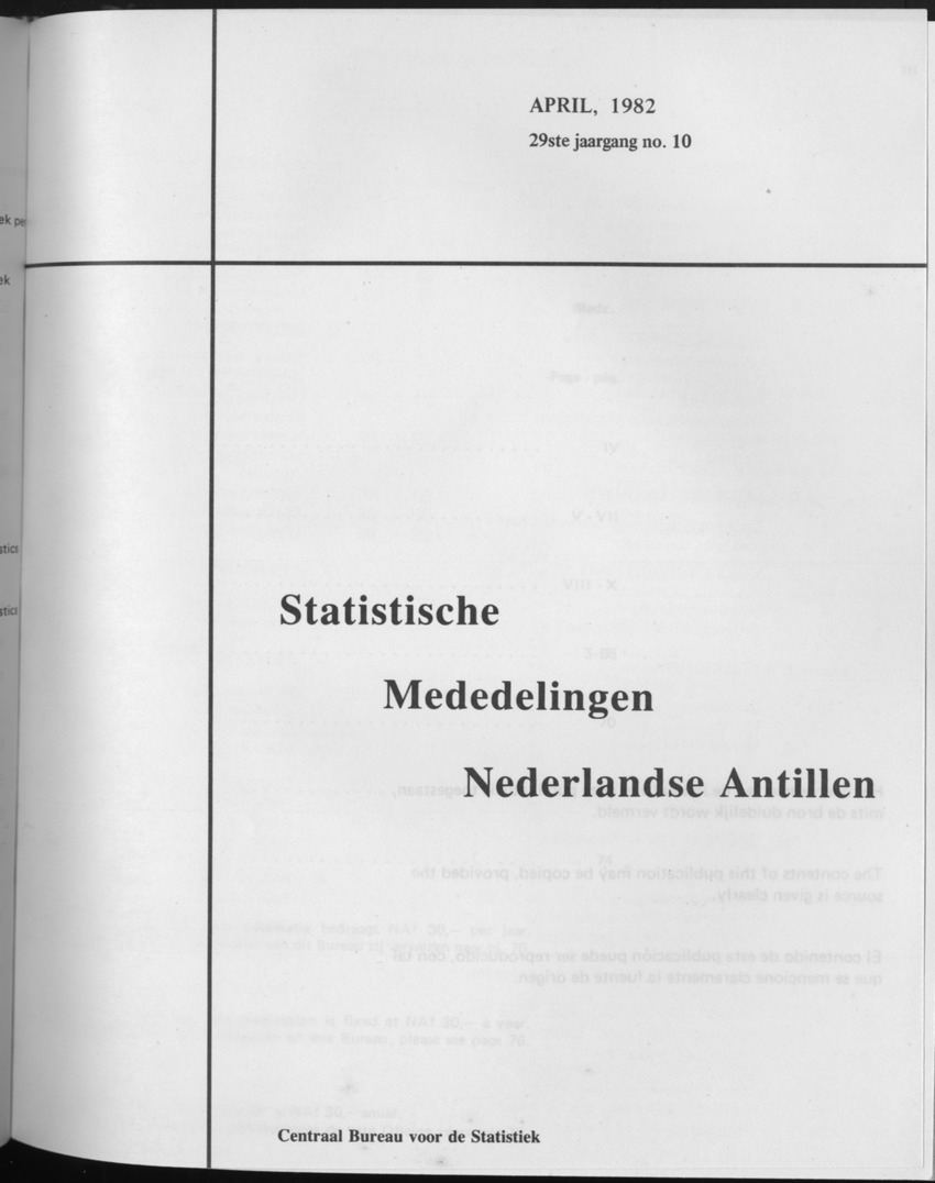 29ste Jaargang No.10 - April 1982 - Front Cover