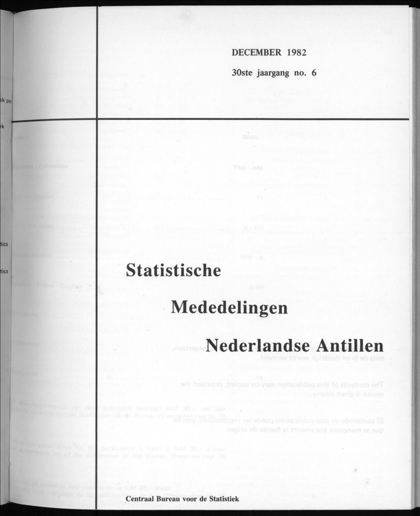 30ste Jaargang No.6 - December 1982 - Front Cover