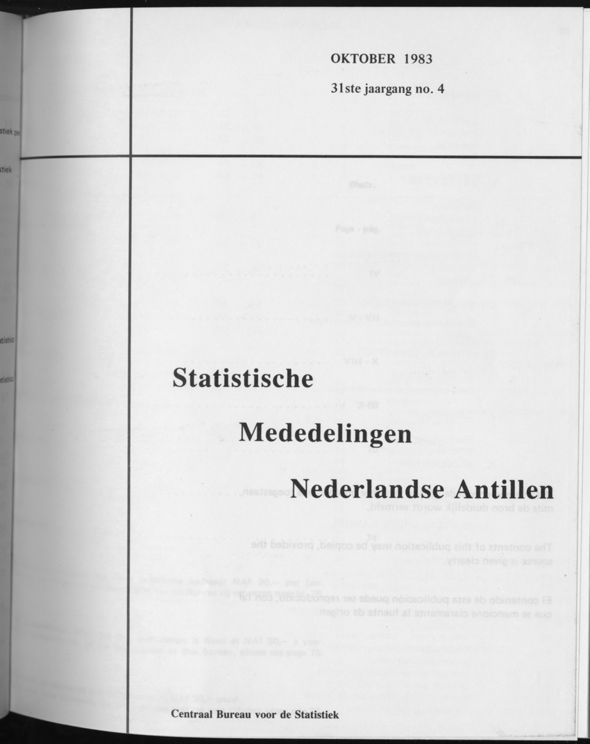 31ste Jaargang No.4 - Oktober 1983 - Front Cover