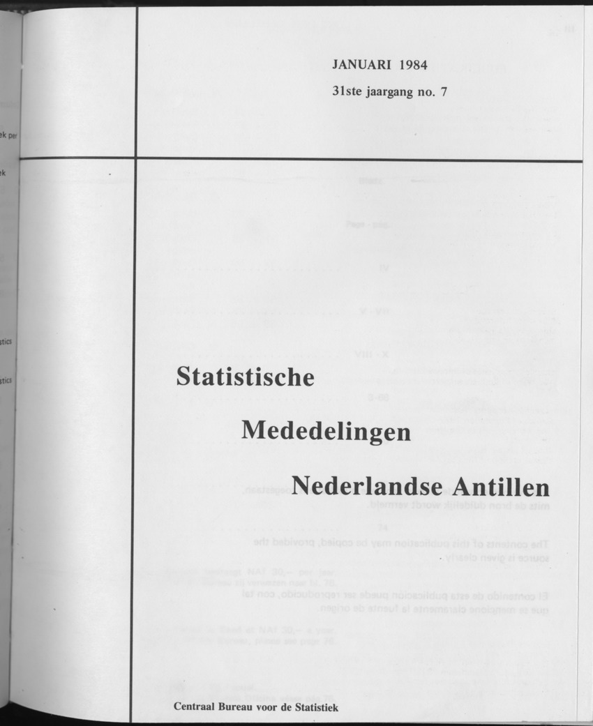 31ste Jaargang No.7 - Januari 1984 - Front Cover