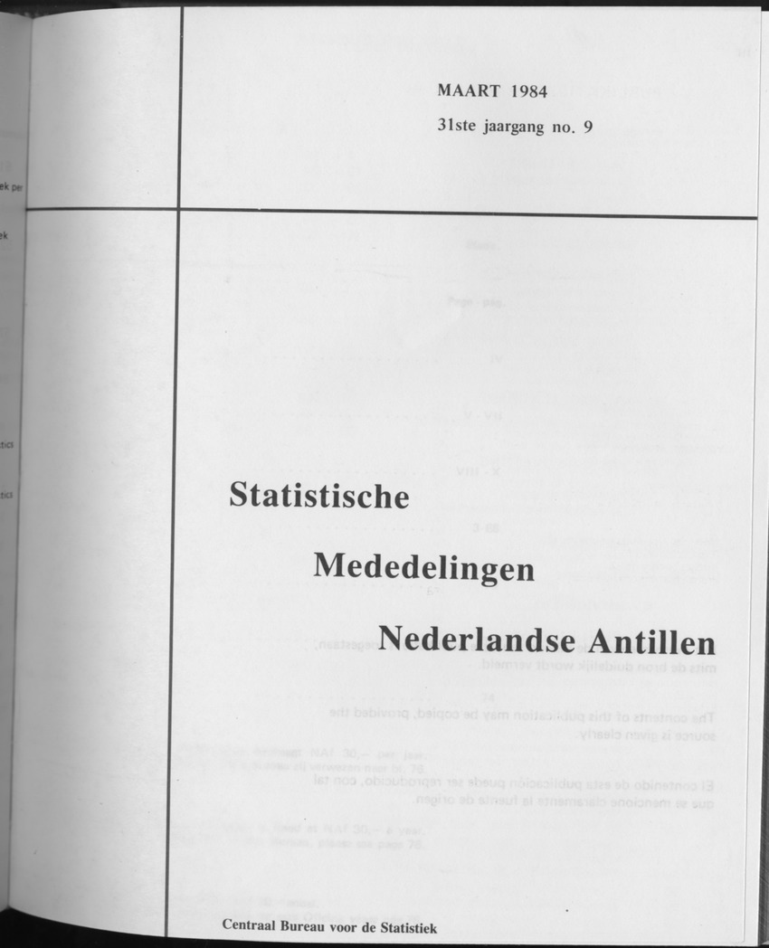 31ste Jaargang No.9 - Maart 1984 - Front Cover