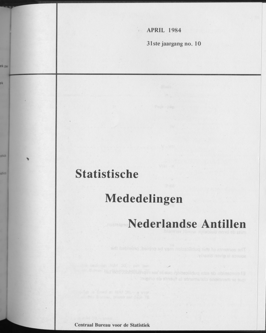 31ste Jaargang No.10 - April 1984 - Front Cover