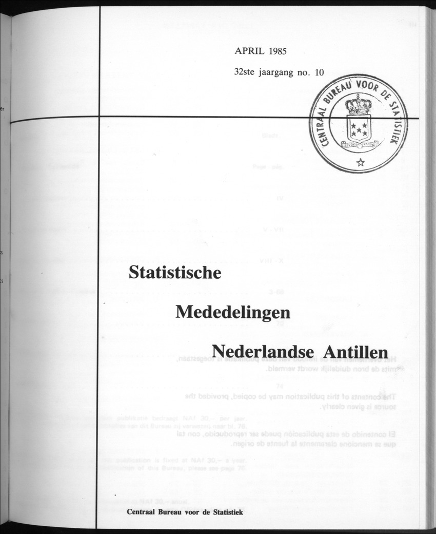 32ste Jaargang No.10 - April 1985 - Front Cover