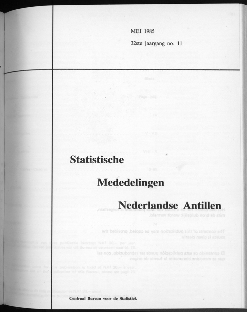 32ste Jaargang No.11 - Mei 1985 - Front Cover