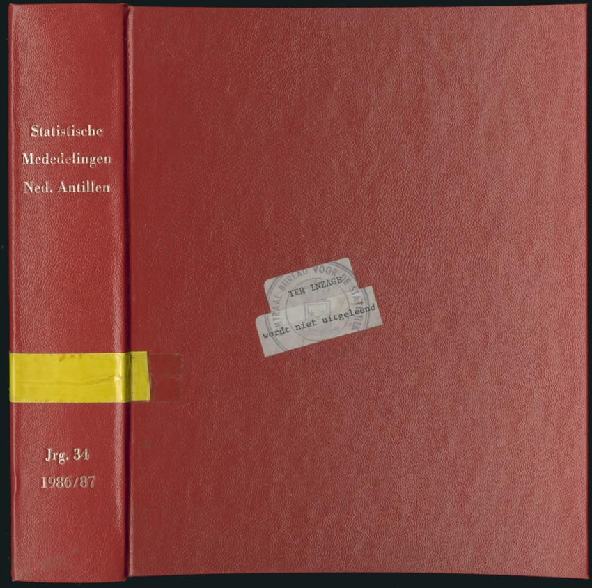 Statistische Mededelingen Ned. Antillen jrg.34 - Front Cover